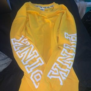 Yellow Pink Crew Sweat Shirt